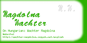 magdolna wachter business card